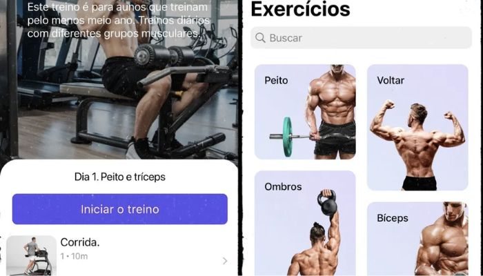 App de treino para academia